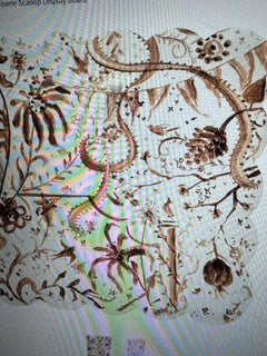 Chocolate Chinoiserie Scallop Display Board RTC