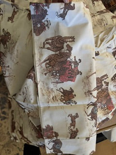 NoaBoa Off white pants with horses drawstring