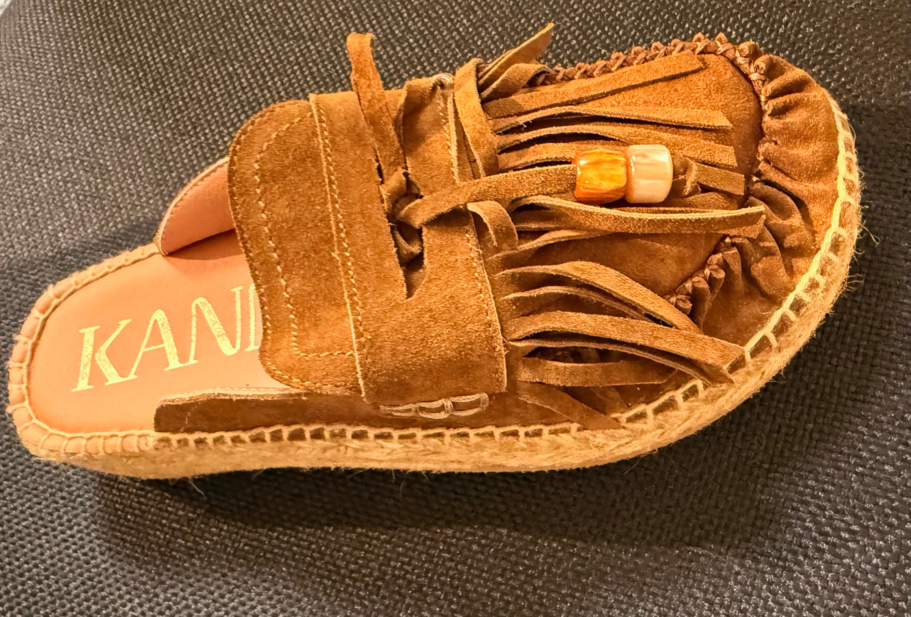 Slip in Beaded Italian Moccasins