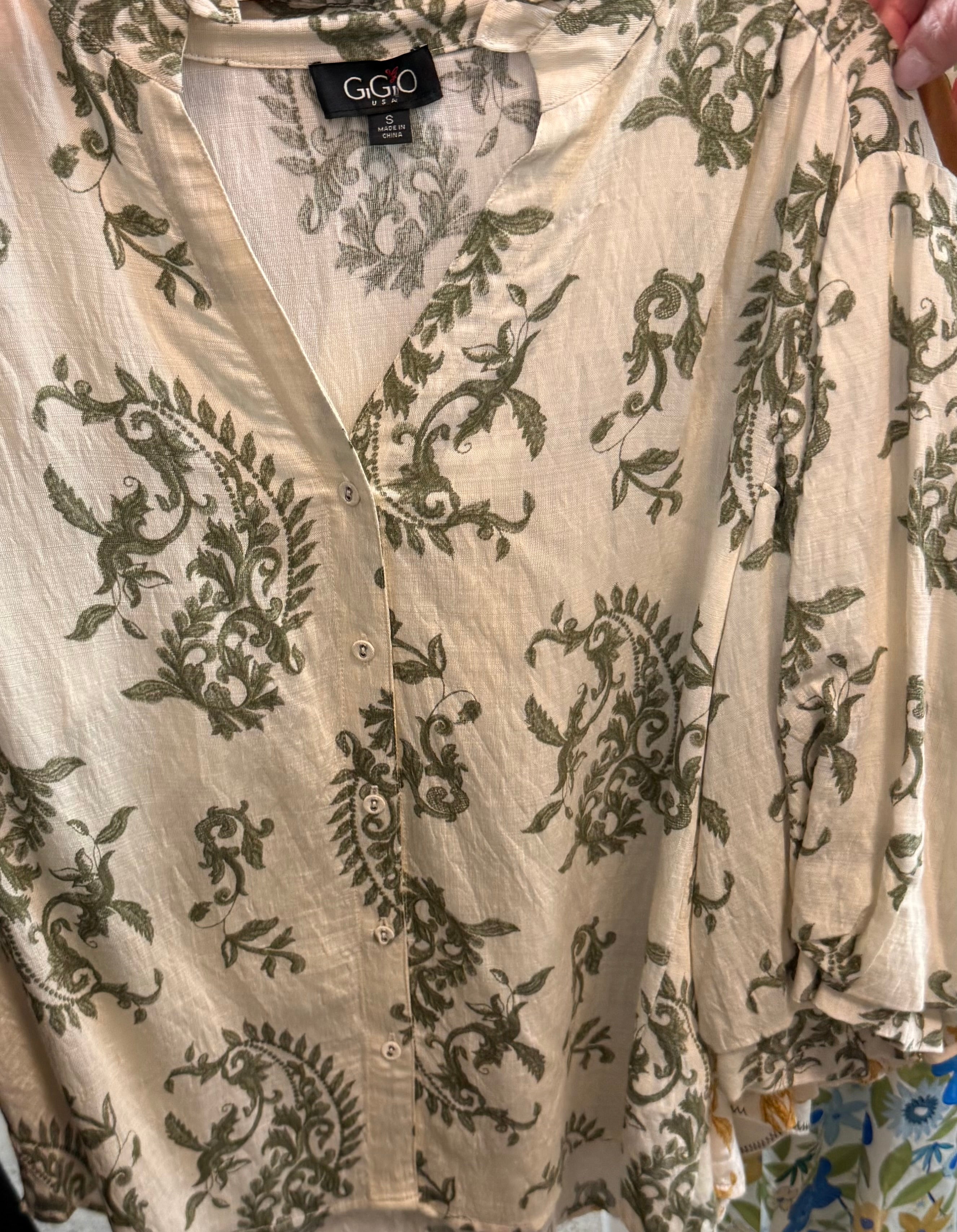 Sweet Summetime Button Up Top