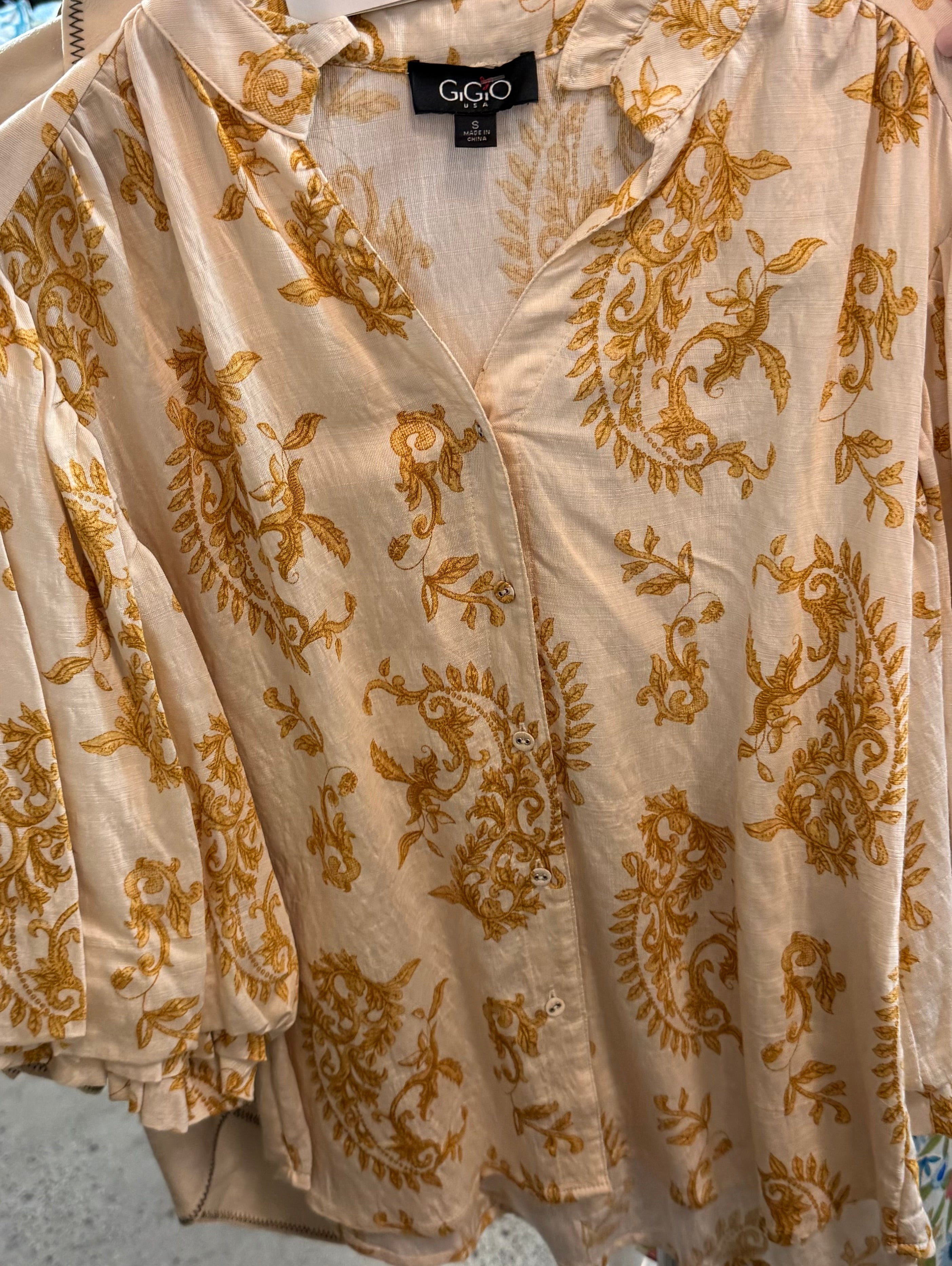 Sweet Summetime Button Up Top