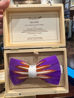 Brackish Bowtie - Keowee purple/white/orange