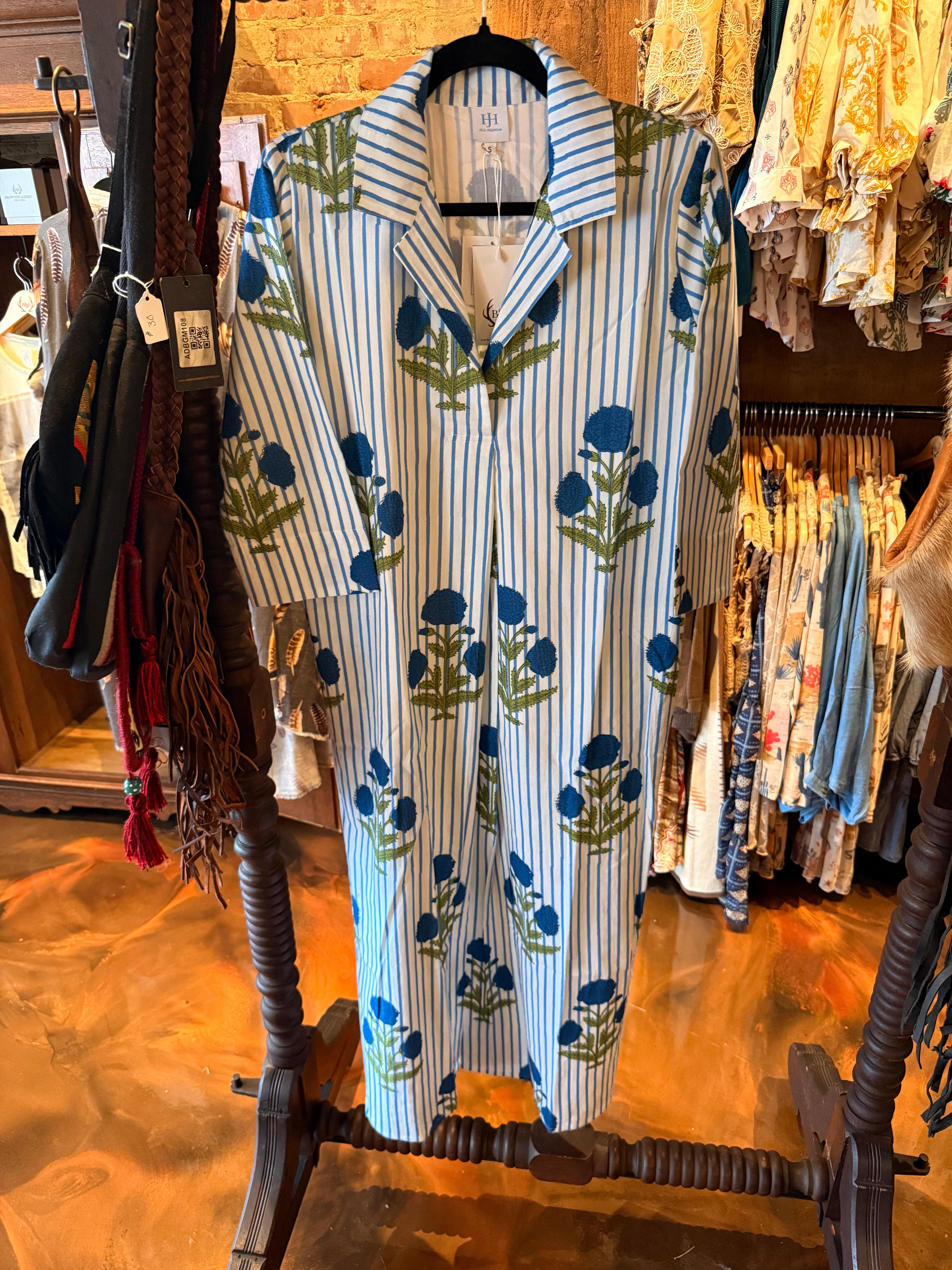Blue & White Stripe Jackie Dress