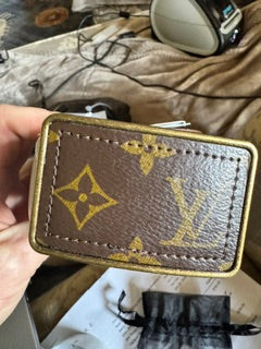 Upcycled LV Gold & Brown Leather Belt