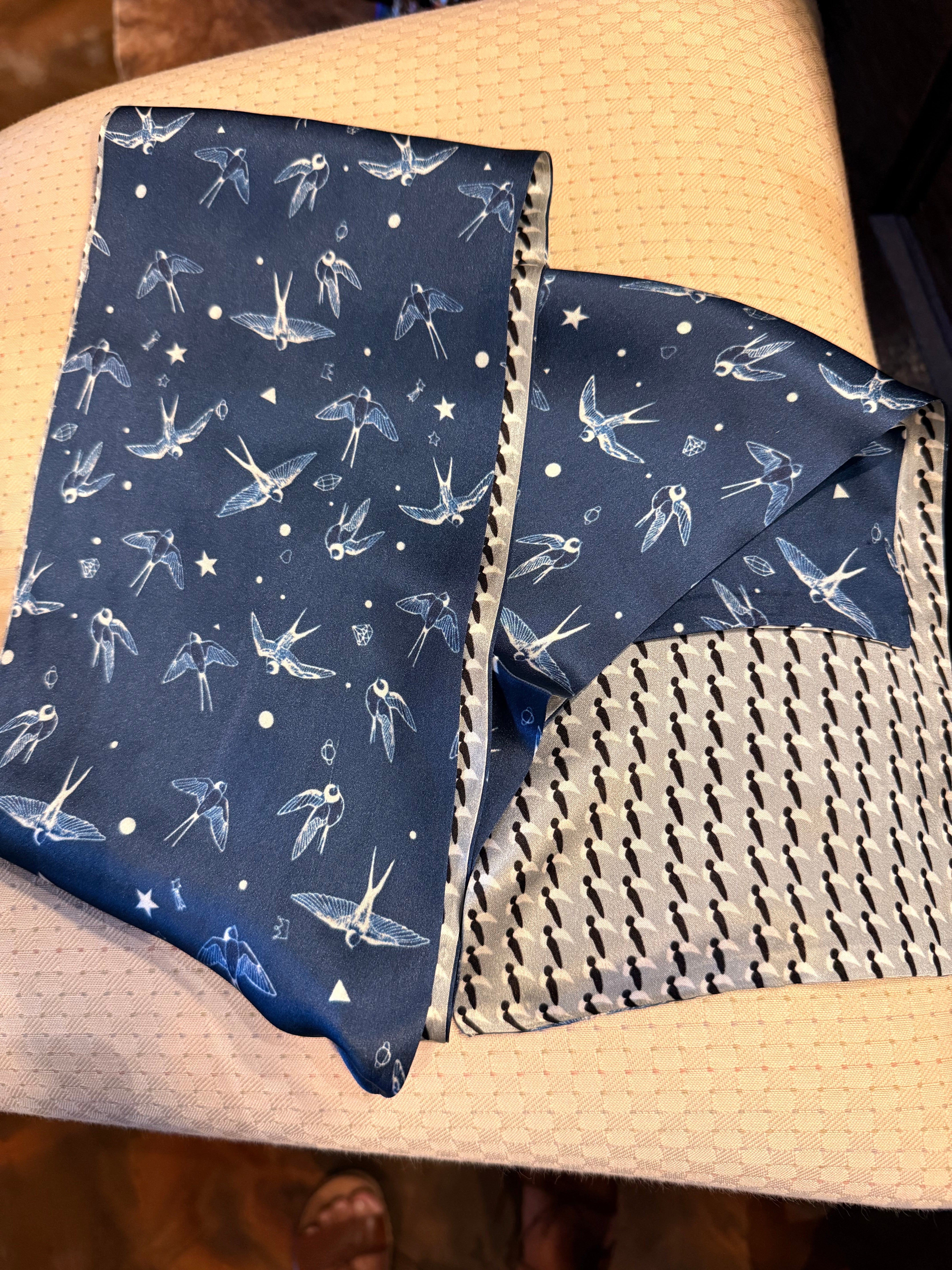 Navy Sparrow Scarf