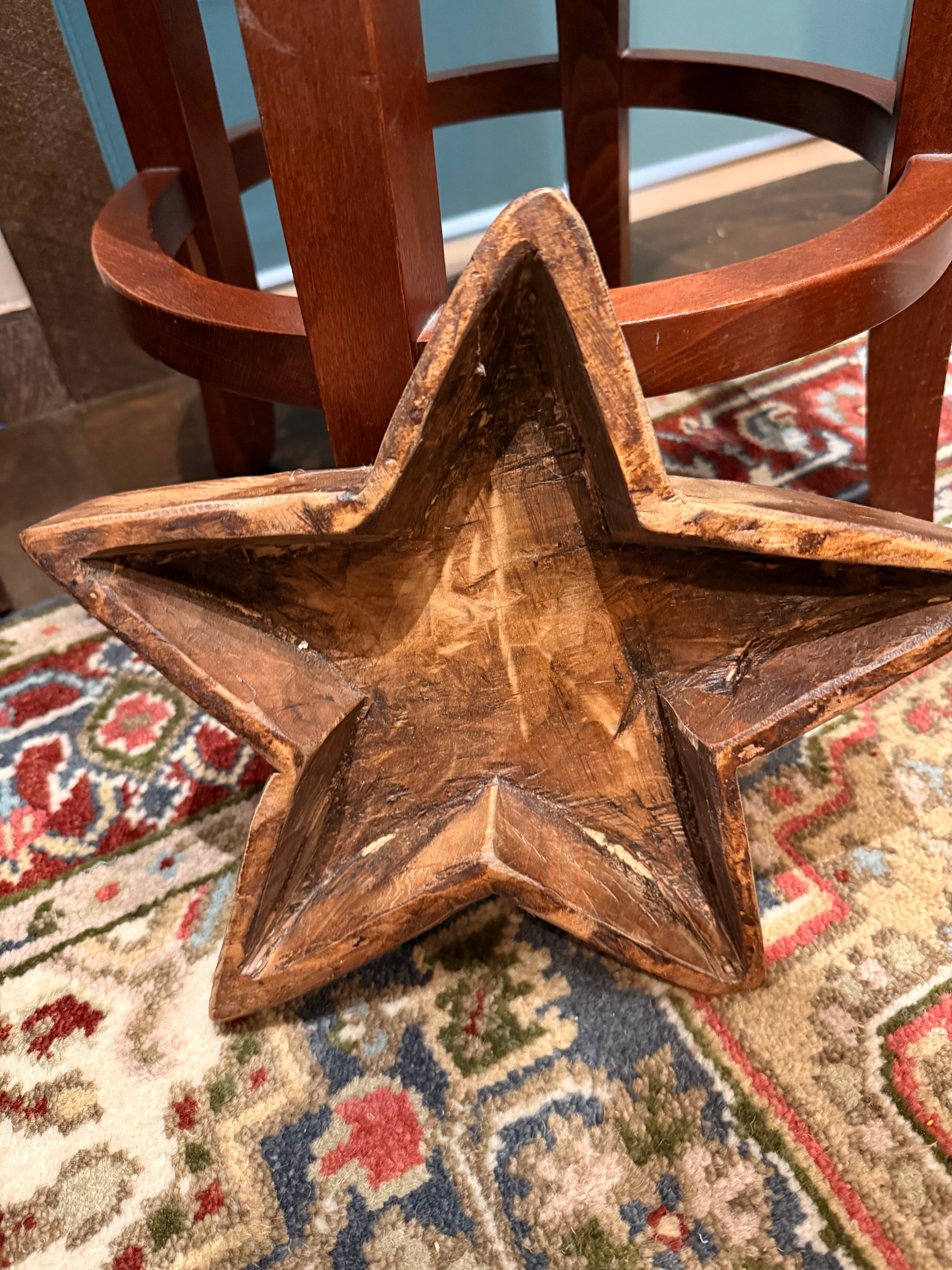 Wooden Star Bowl