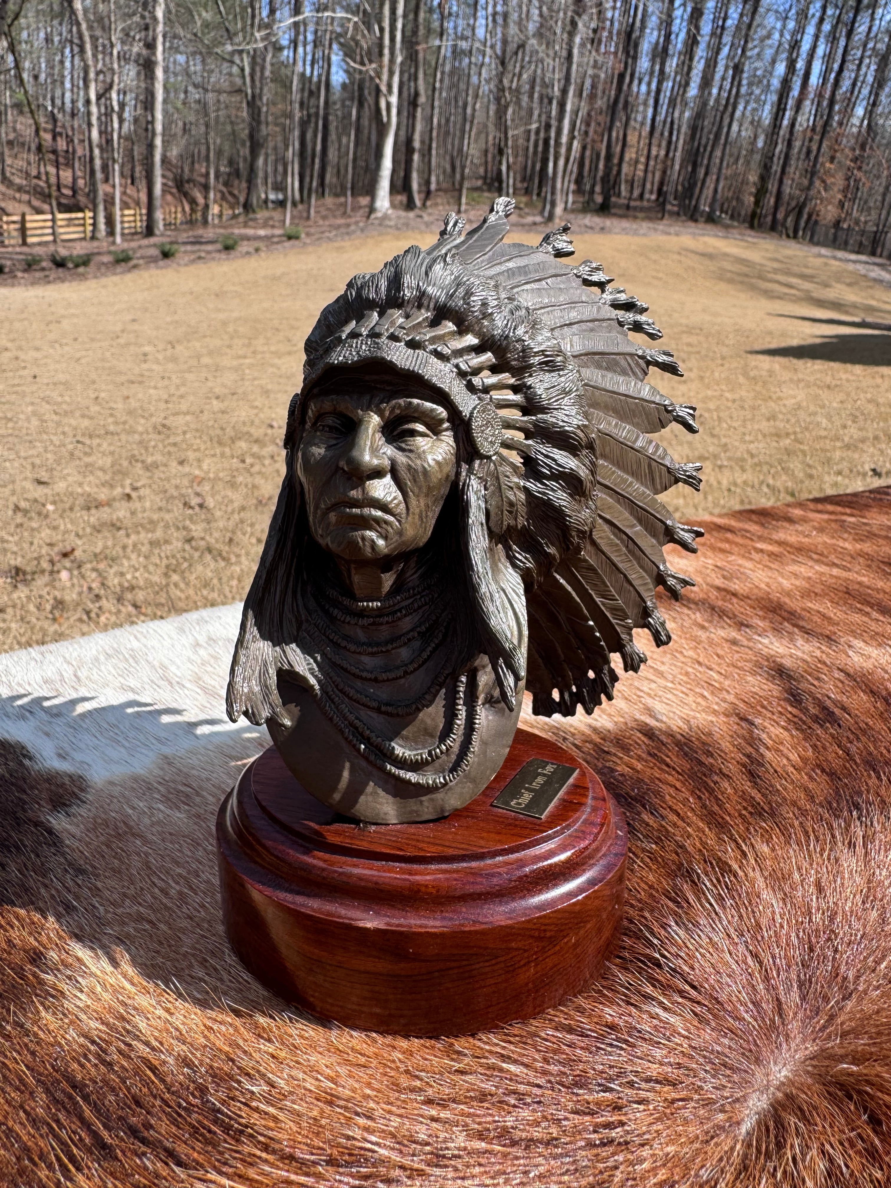 Chief Iron Fox Bronze Sculpture