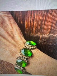 Green Righteous Gemstone stretchy bracelet