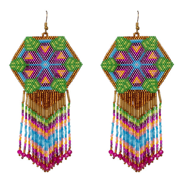 Mosaic Beaded Earrings