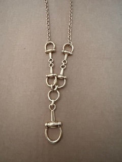 Gold plated three bit necklace