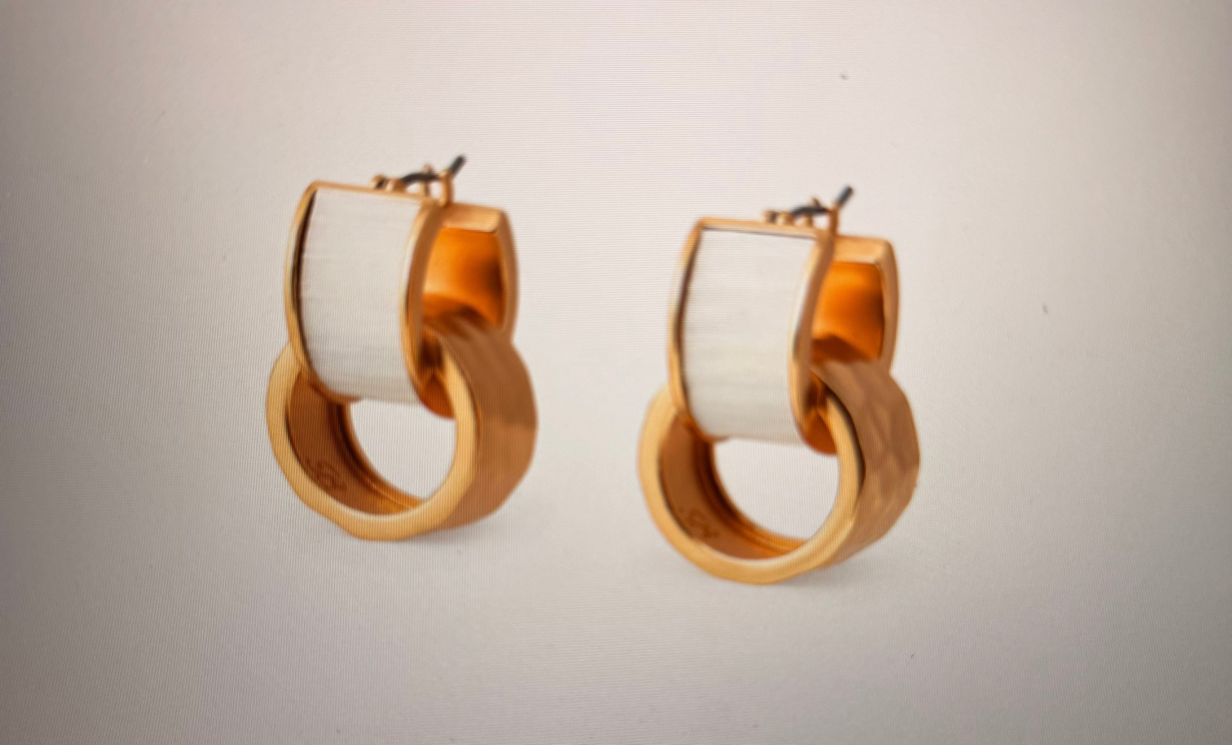 Dunmore Rooster Feather Hoop Earrings