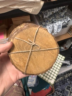 Round Mango Wooden Coasters Set of 4