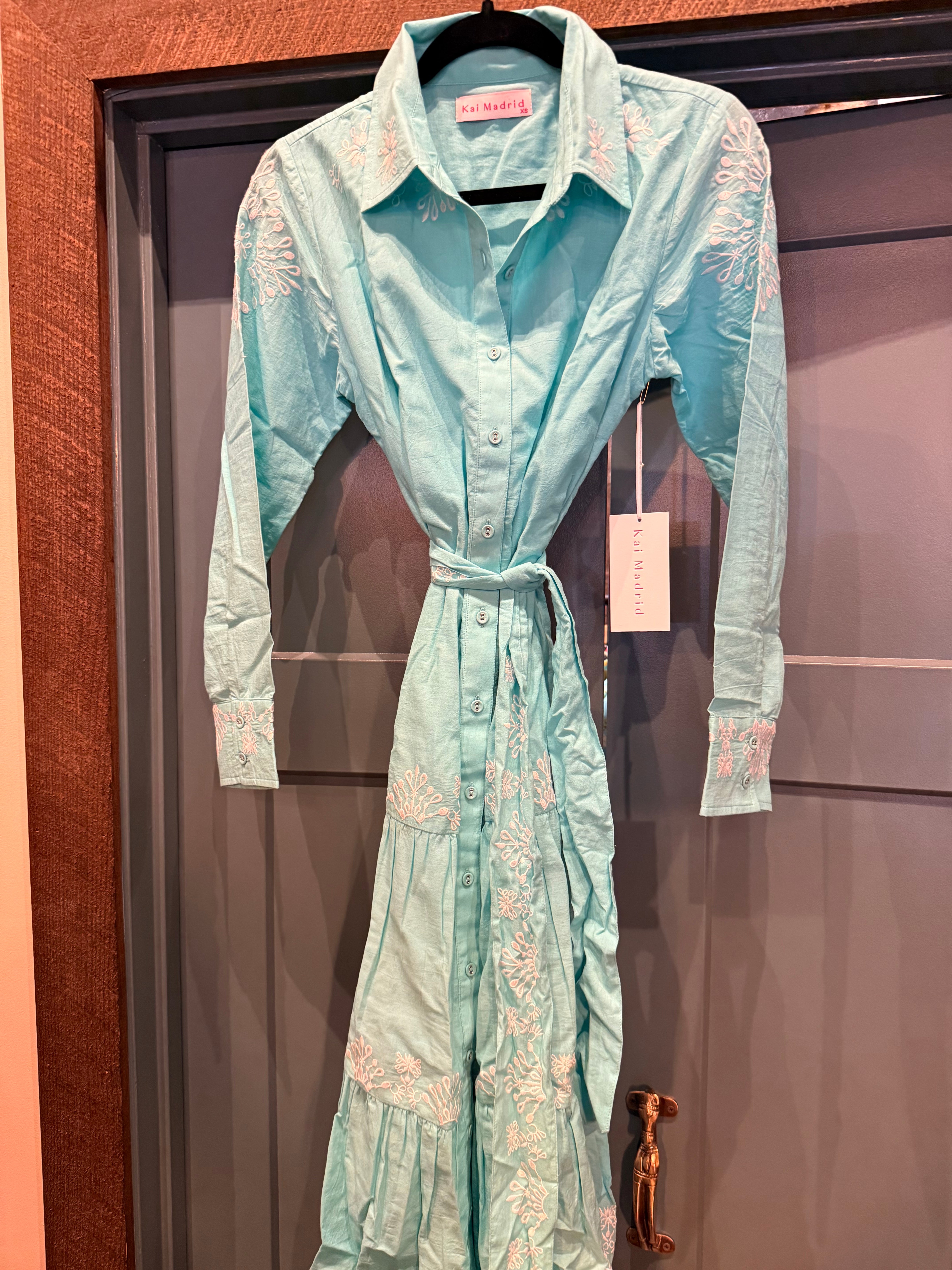 San Pelle Turquoise Dress