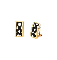 Blackwood Village Guinea Feather Silver Earrings