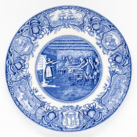 Nancy Hart Capturing the Tories Blue Plate