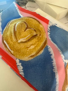 Brass Heart - Silk Ribbon Scarf