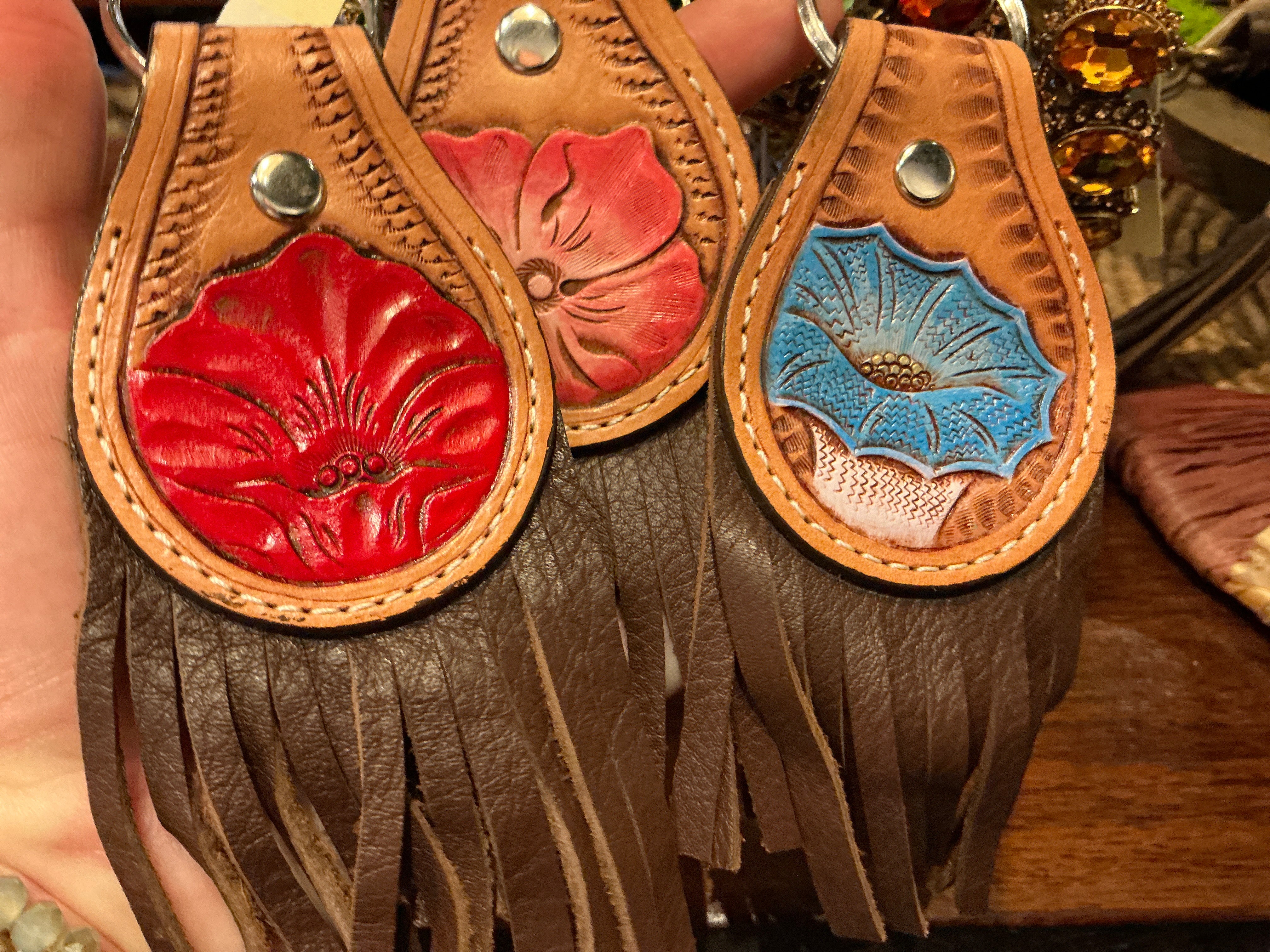 Fire Saddlery Keychain with Fringe