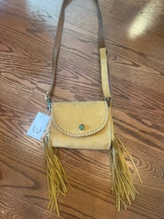 Juan Antonio Buckskin Turquoise Stone Purse