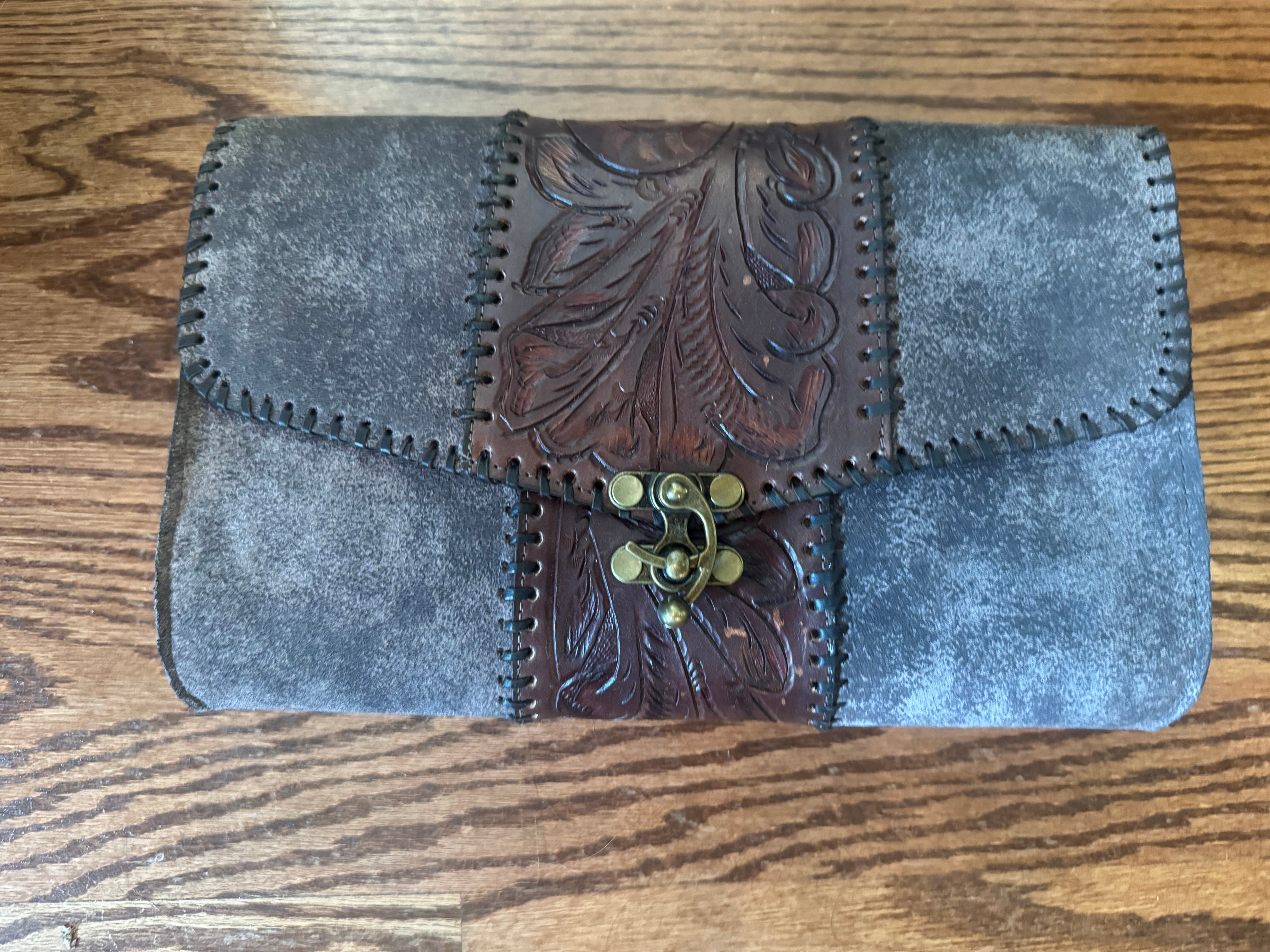 Juan Antonio Adobe Brown Tooled Brown Trim