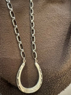 Silver Horseshoe Necklace