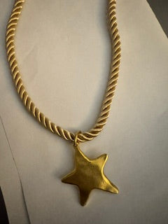Rope necklace with star