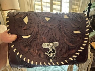 Tooled Brown with Ivory Inlay
