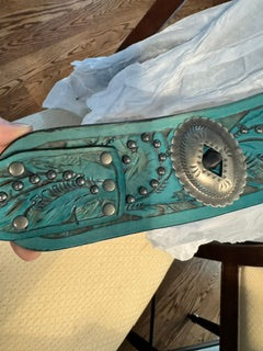 Turquoise Tooled Belt