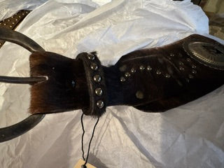 Tri Color Dark Brindle fur Belt