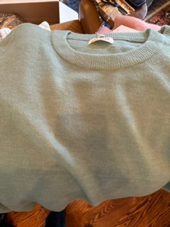 Plus Size Seafoam Basic Crewneck