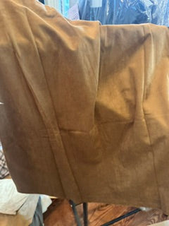 Suede A-Line Skirt Camel