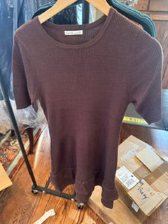 Wine Basic Long Sleeve Tee