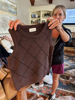 Dark brown Sweater Vest