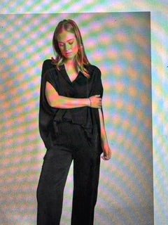Black Satin VNeck
