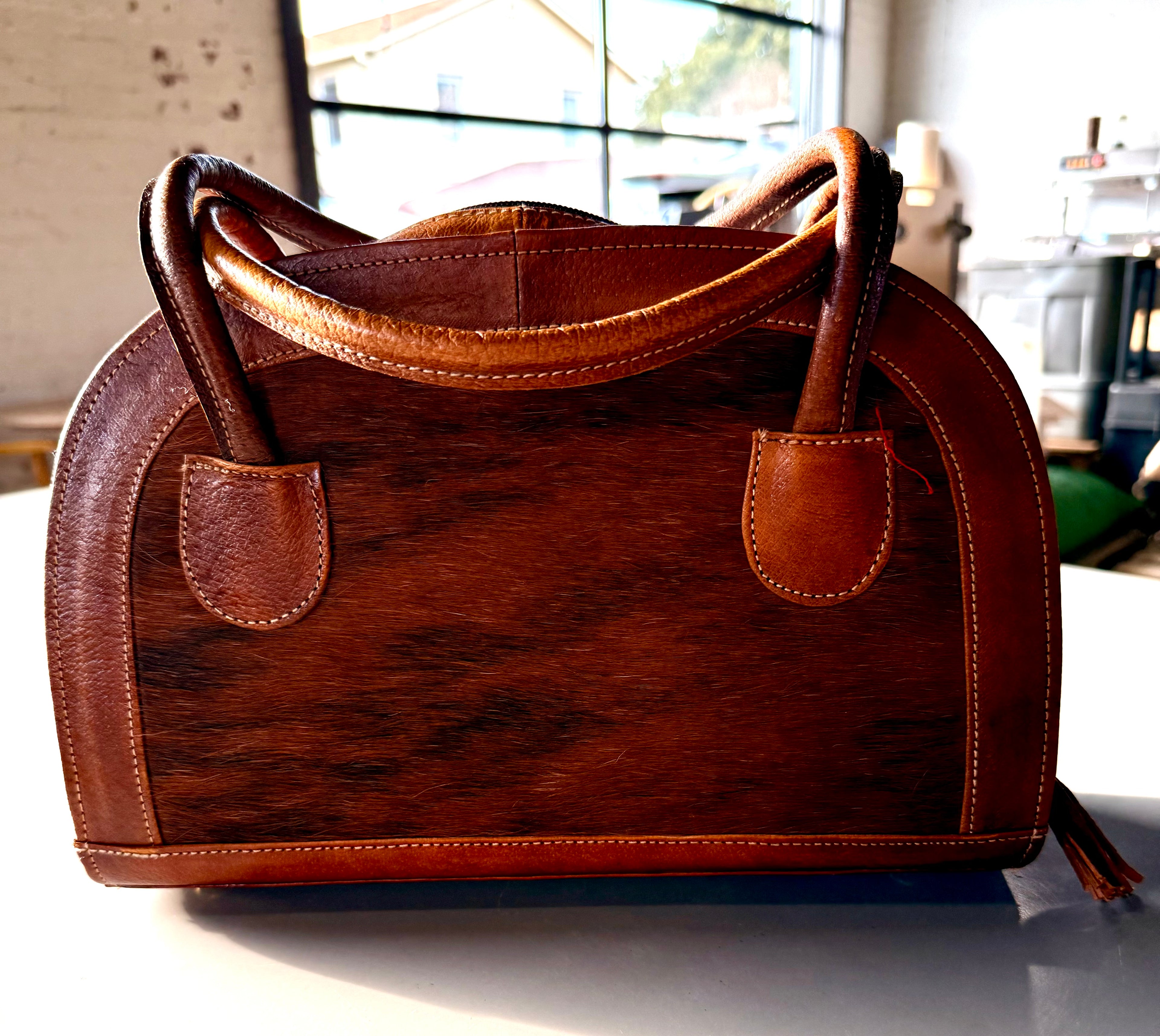 Cowhide Medicine Bag Purse