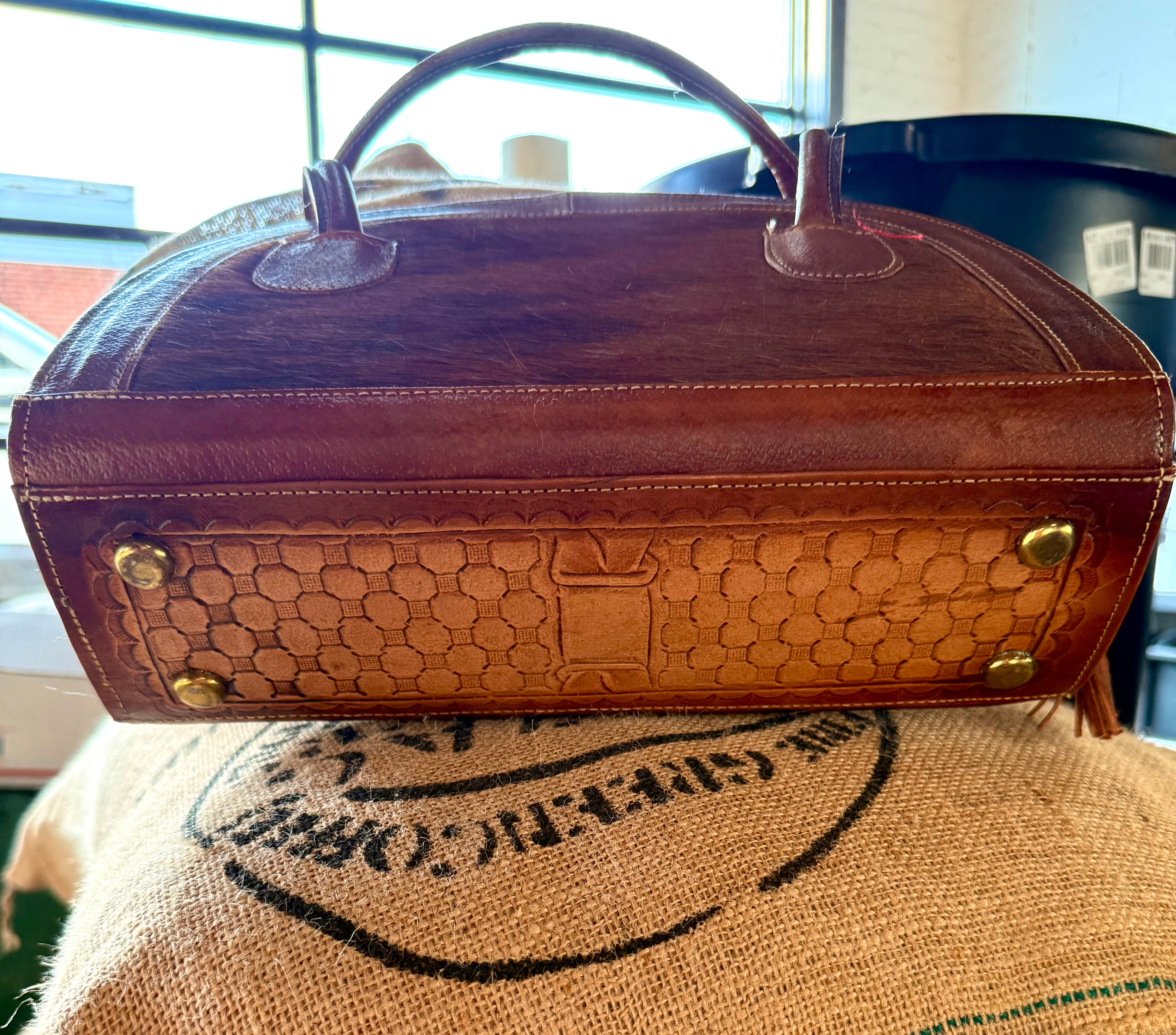 Cowhide Medicine Bag Purse