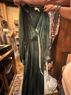Emerald Green Vneck Dress hale bob