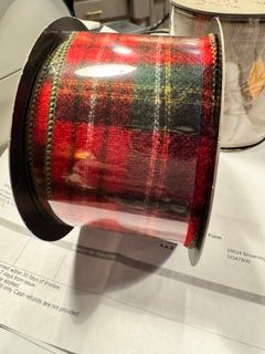 Cheyenne faux wood Plaid Ribbon