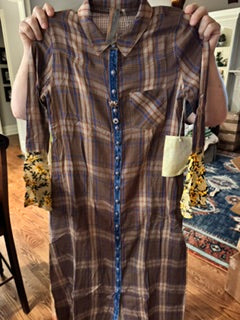 Aratta Brownplaid Duster