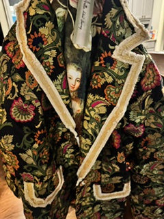 Black Aratta Blazer with floral pattern