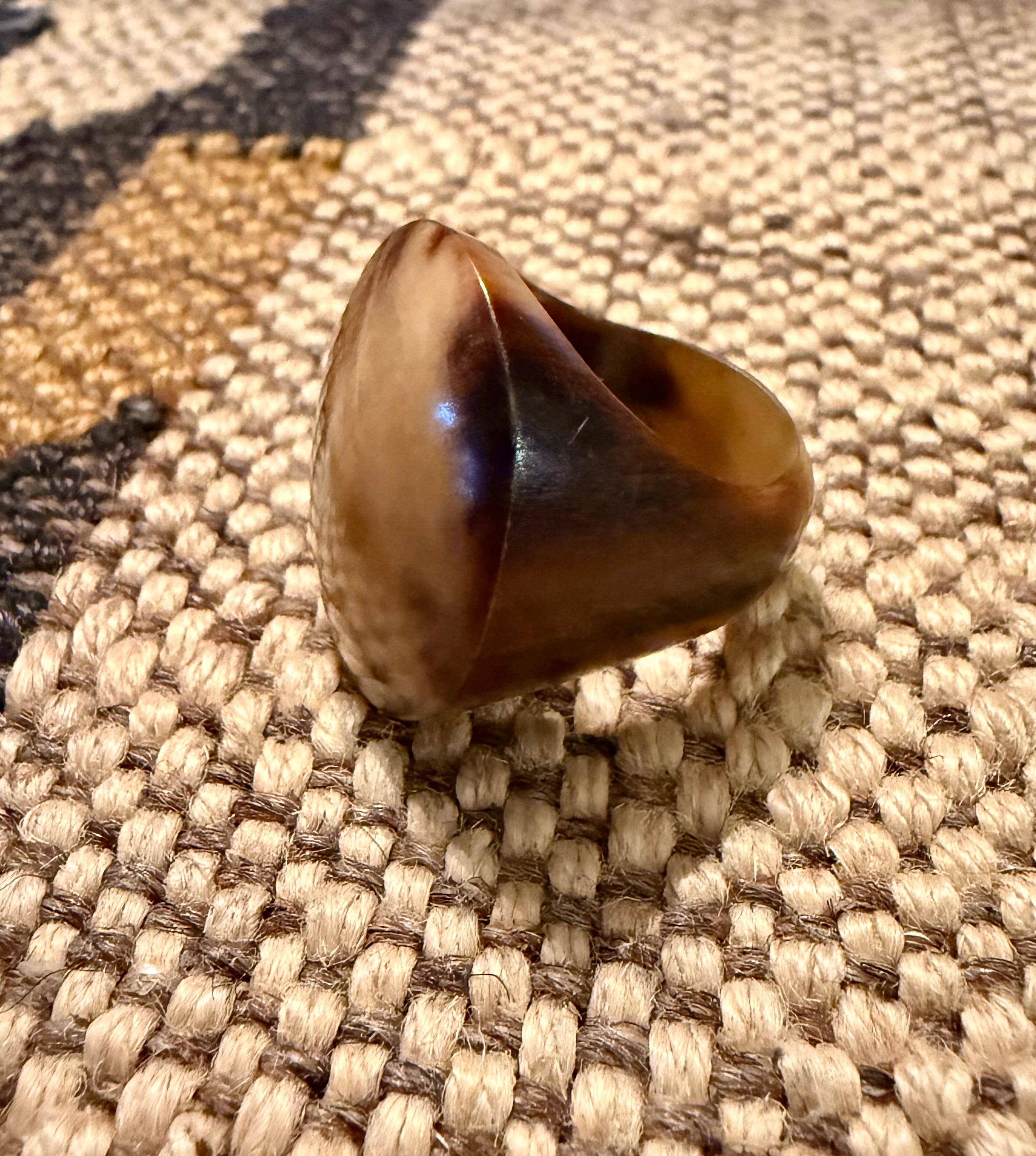 Dome Design Horn Ring