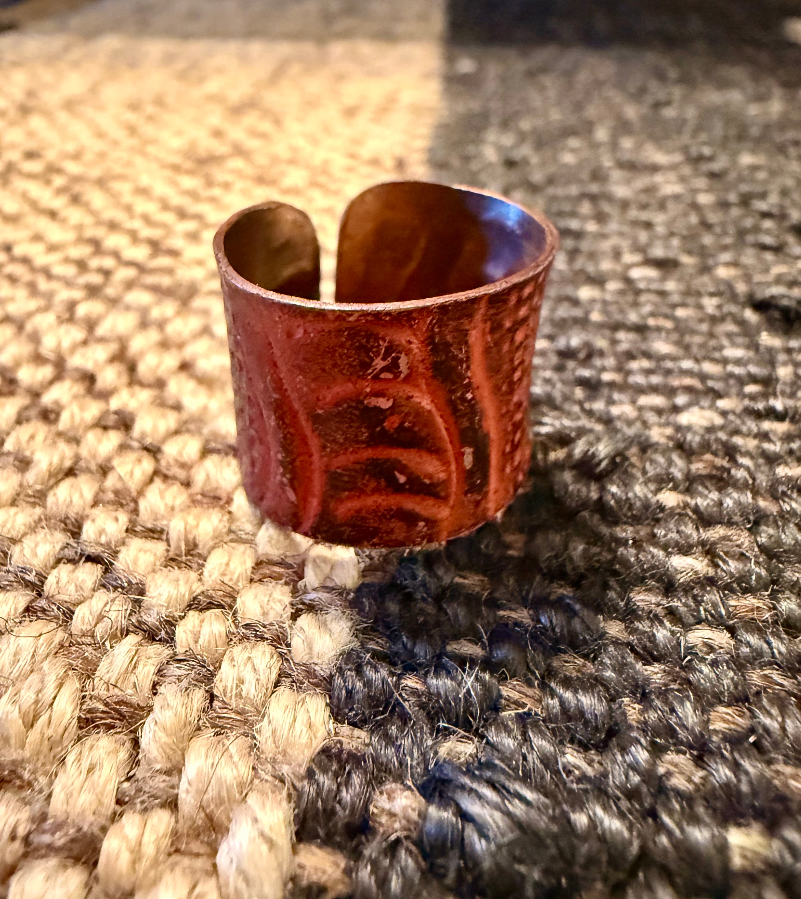 Copper Etched Ring