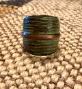 Bronze Spiral Ring with Natural Patina.