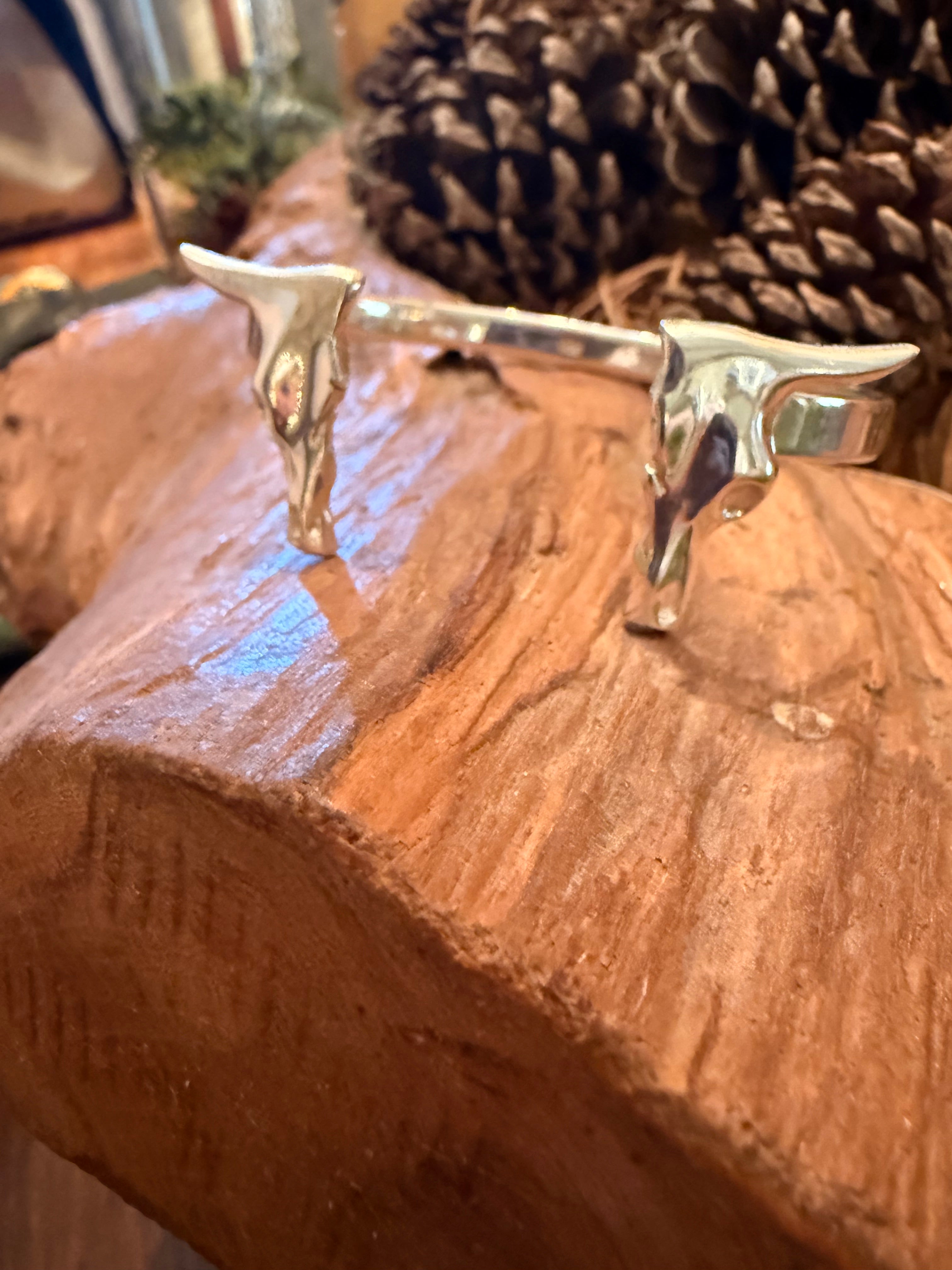 Roberta Vallina Sterling Silver Longhorn Bracelet
