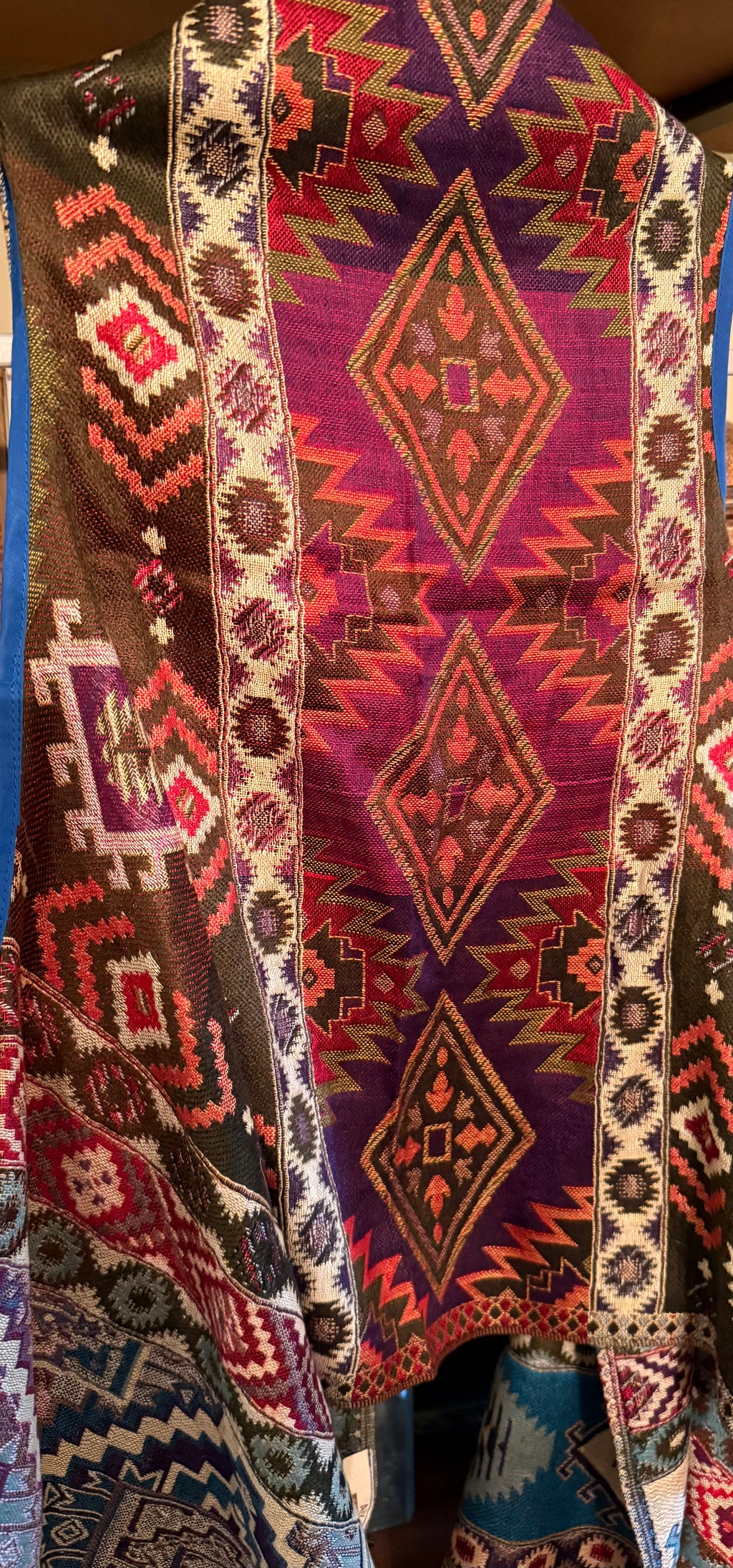 Aztec Colorful Printed Flowy Vest