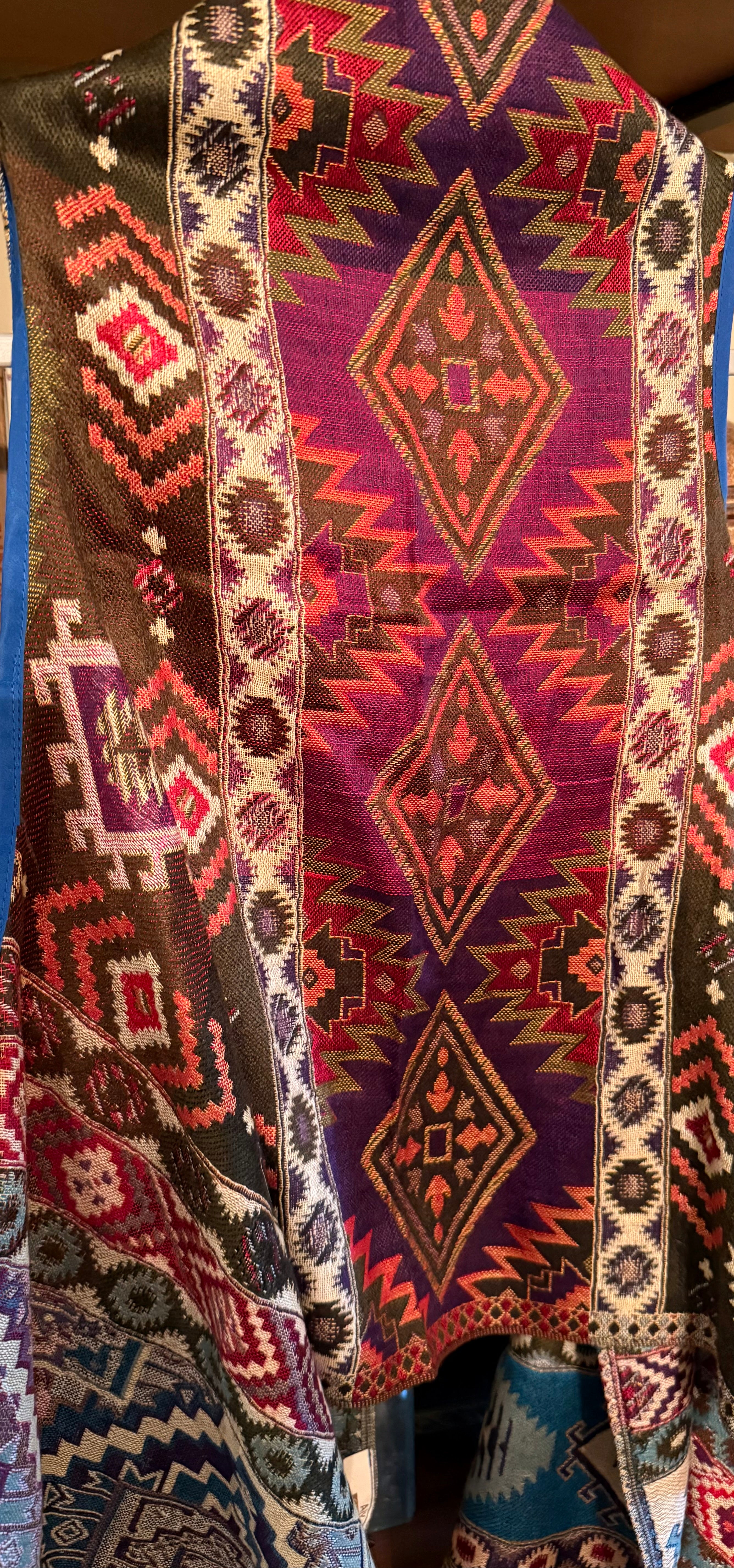 Aztec Colorful Printed Flowy Vest