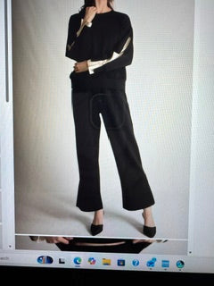 P.Cill Black barrel Leg Pull on Pants