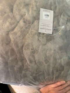 Brown Ribbed Fur Pillow -18 inch