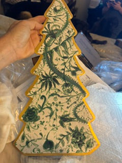 Metal Green Chinoiserie Tree RTC