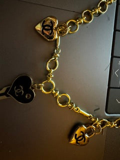 EKD - Gold Snaffle Bit chain with Chanel Charms