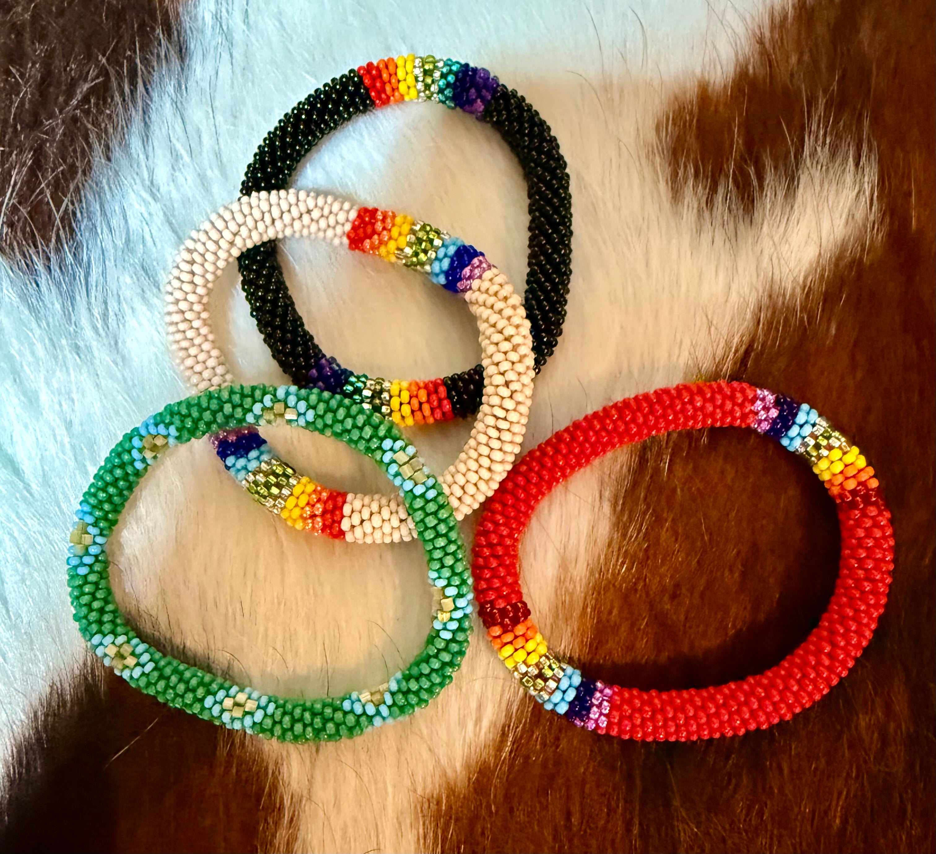 Beaded Bangle Bracelet